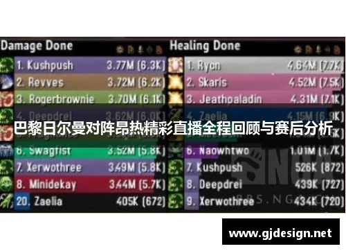 巴黎日尔曼对阵昂热精彩直播全程回顾与赛后分析